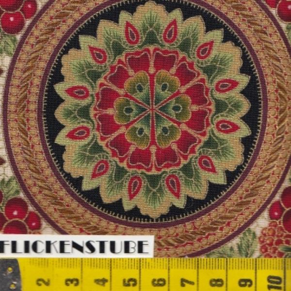 Holiday Flourish II by Peggy Toole by Robert Kaufmann Fabrics